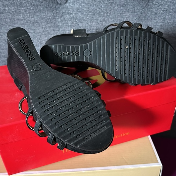 Geox Open Toe Wedge Heel - Picture 3 of 5